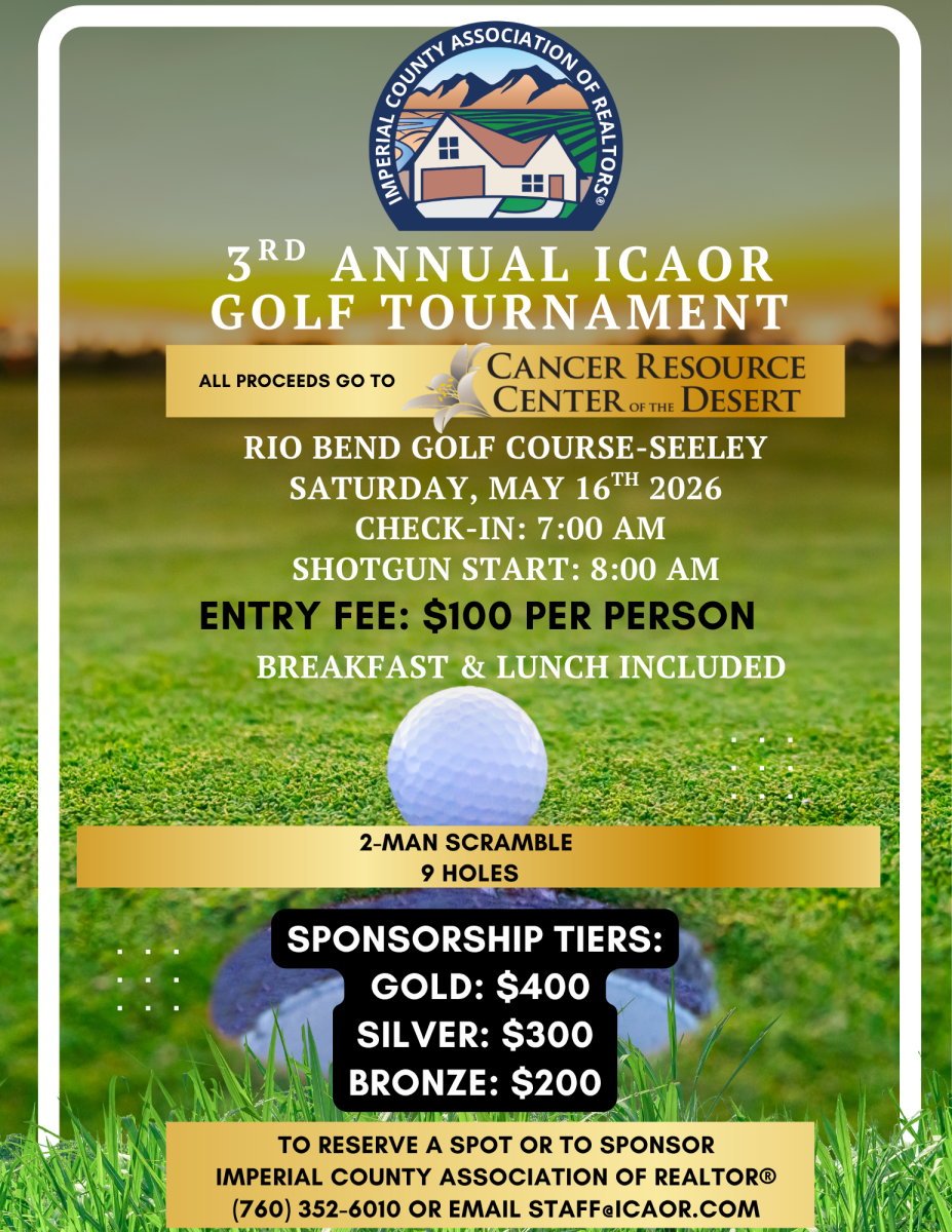 3rd Annual ICAOR Golf Tournament Flyer